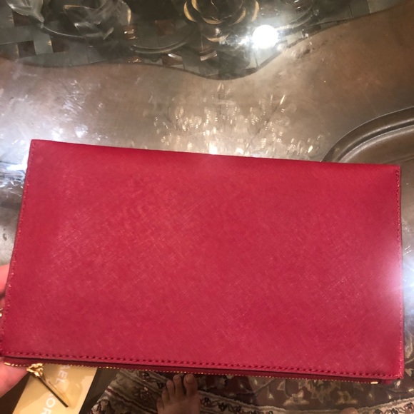 Authentic Michael Kors studded cherry wristlet - Picture 3 of 5